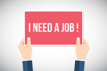 Hands holding placard with 