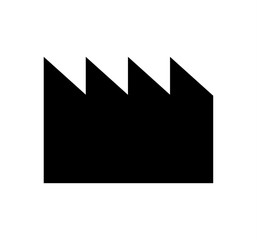 Black factory icon 