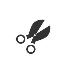 Fototapeta premium Scissors icon flat