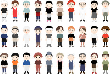 飲食店店員イラスト