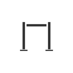 Horizontal bar icon flat