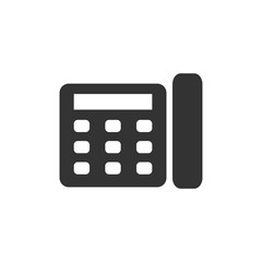 Naklejka premium Fax icon flat