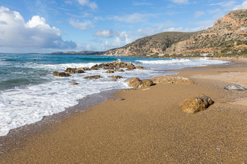 Coast line at Paleochora. Crete Greece