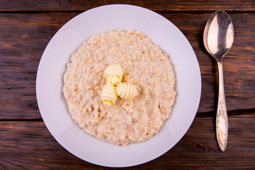 Milk porridge with butter