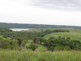Fototapeta na wymiar panorama of hills in Kansas