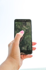 black phone in hand