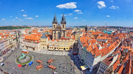 Prague Old Town Square - obrazy, fototapety, plakaty