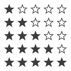 black star rating
