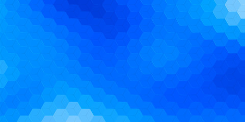 Abstract hexagonal background. Vector geometric background with hexagons and gradient effect. Bright color vector background illustration.