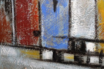 Oil painting on canvas close-up (macro) to create a beautiful background