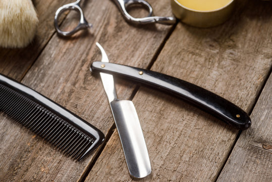 Comb and straight razor macro