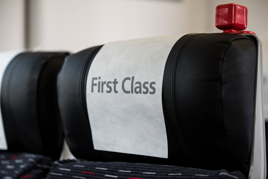 First class train seat