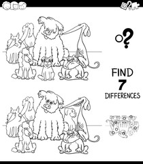 differences with purebred dogs color book