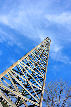 Wooden Oil Derrick