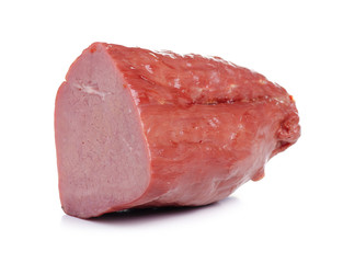 Smoked beef food on a white background isolation