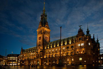 Fototapeta na wymiar Hamburg, Rathaus