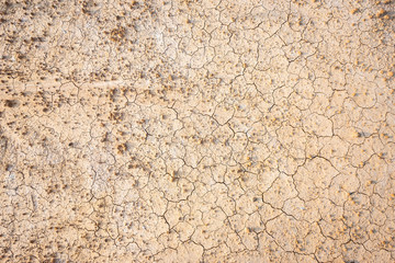 Brown dry soil or cracked ground texture background.