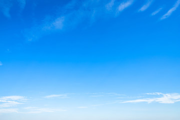 Obraz premium blue sky background texture with white clouds.