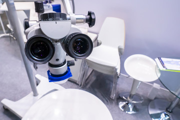 Microscope. Medical equipment. Laboratory. Medical research. Medical laboratory.