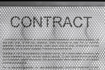 metal mesh is on contract. Can be used as business background