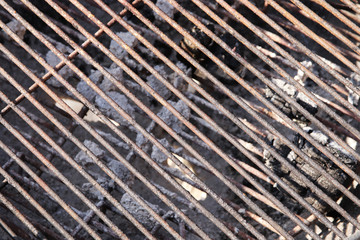 A Braai (BBQ) grid. Outdoor grilling concept image. 