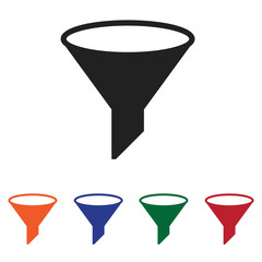 Filter icon vector