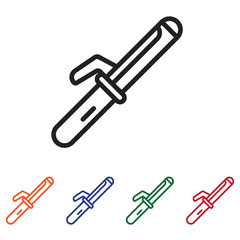 Straightener icon vector