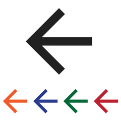 Arrow Left icon vector