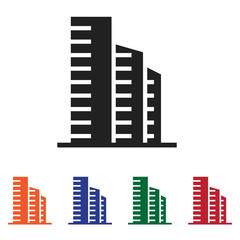 Buildings icon vector