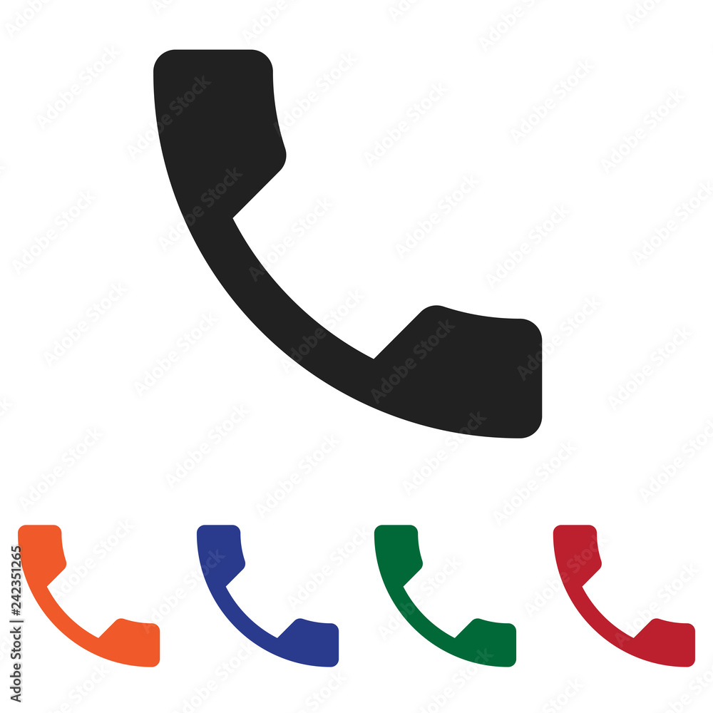 Poster filled phone icon vector isolated on white background. modern symbol in trendy flat style for mobile