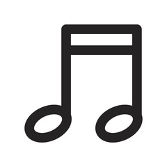 Musical note vector icon