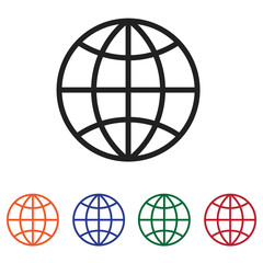 Globe vector icon