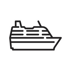 Ship vector icon