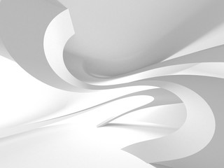 Abstract Modern White Architecture Background