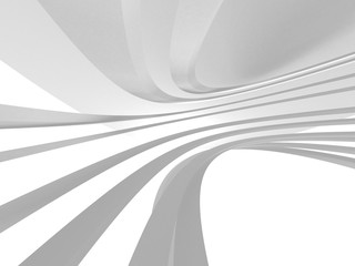 Abstract Modern White Architecture Background