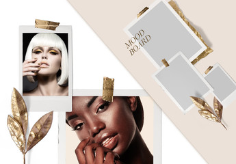 Gold theme mood board