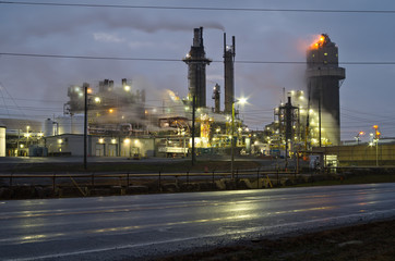 Early Morning at Chemical Plant