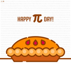 Happy Pi Day! Celebrate Pi Day. Mathematical constant. March 14th (3/14). Ratio of a circle’s circumference to its diameter. Constant number Pi