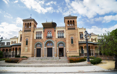 pavilion located in the Maria Luisa park in Seville, Andalucia,