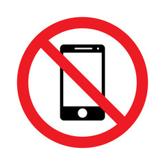 smartphone prohibition sign