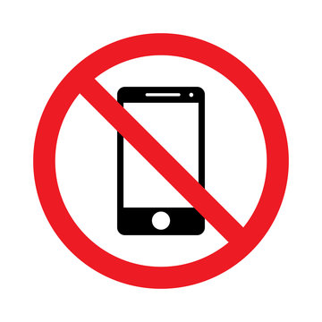 smartphone prohibition sign