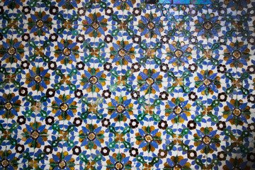 Arabic style tiles in Seville, Andalucia, Spain