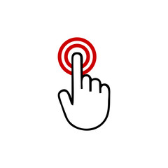 touch finger icon logo