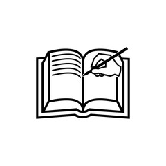 writing in a notebook 