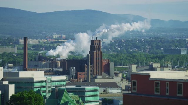 The industrial area of Quebec City