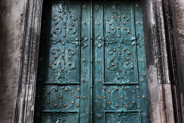 Old doors. Background. Abstract photo