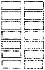 Vintage frame decoration design elements set #isolated #vector