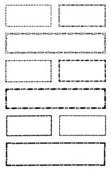 Vintage frame decoration design elements set #isolated #vector