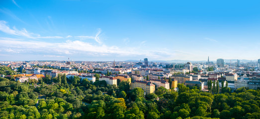 Fototapeta na wymiar City view from Vienna, Austria