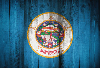 Flag of Minnesota, USA, background, texture, blurred image.